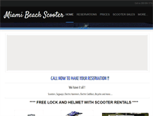 Tablet Screenshot of miamibeachscooterental.com